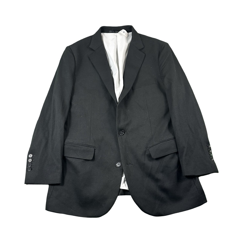 State & Liberty Black 2-Btn Performance Mens Athletic Sportcoat Size 42R